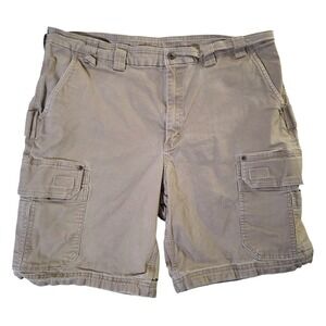 Duluth Trading Co. Men's DuluthFlex Fire Hose 12" Cargo Shorts Khaki Size 42*